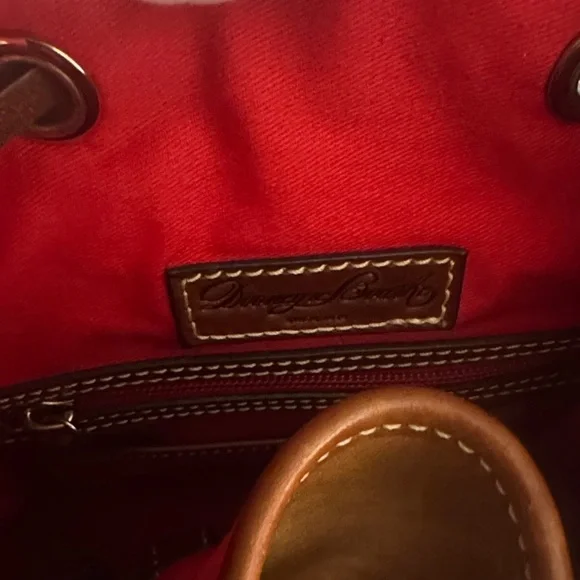 Dooney & Bourke Tan Suede Bucket Bag